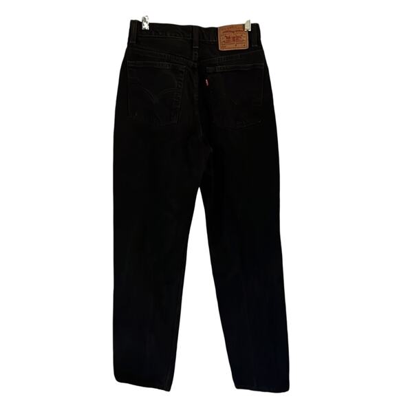 Levi’s 512 Vintage Authentic Red Tab Jeans Black Woman Size 10M High Rise Mom - Picture 2 of 11